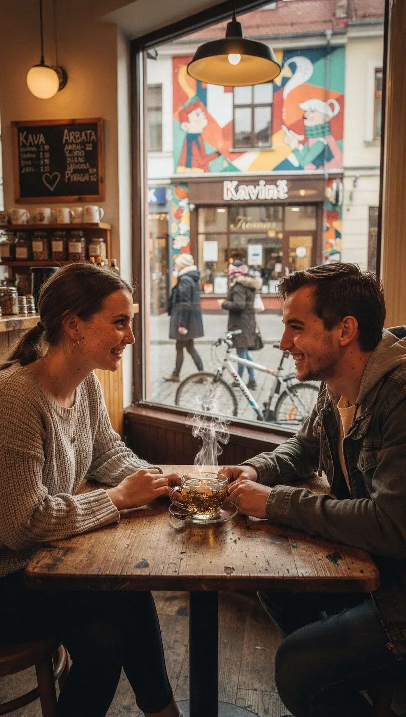 Fennel sėklų arbata puodelyje su garuojančiu skysčiu