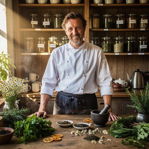 Žmonių grupė, besidalijanti Fennel sėklų arbata ir šypsosi.